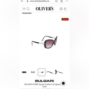 Bulgari 8105B Square Gradient Sunglasses